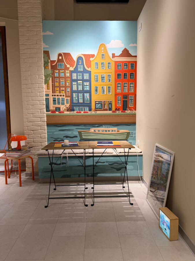 Hand Painted Amsterdam Mural